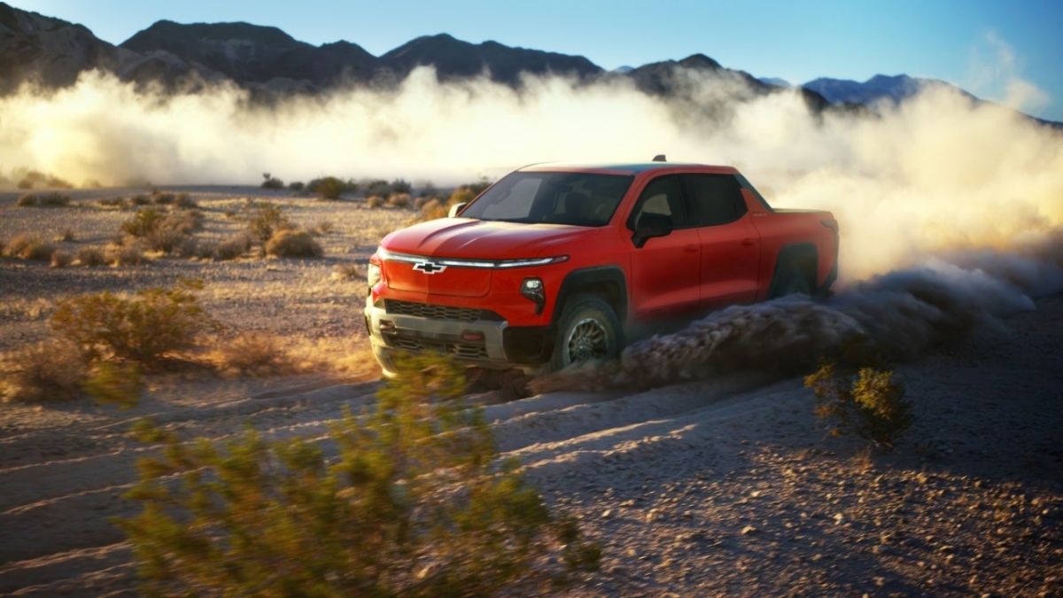 Exterior View Of 2026 Chevrolet Silverado EV in Inland Empire