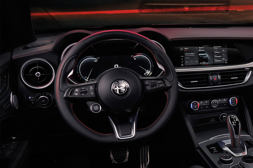 Interior View Of 2025 Alfa Romeo Stelvio in Las Vegas