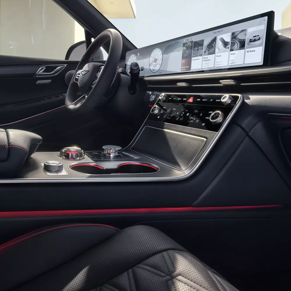 Interior View Of 2026 Genesis GV80 Coupe in Semi Valley
